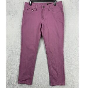 J. Hilburn CLoredo‎ Mens Straight Leg Jeans 32X27 Purple Stretch 5 Pocket Denim